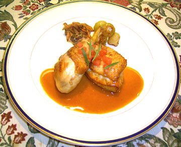 若鶏のソテ エストラゴンヴィネガ 風味 メイン料理 フランス料理レシピ フランス料理総合サイト フェリスィム フレンチ でライフスタイルをもっと素敵に